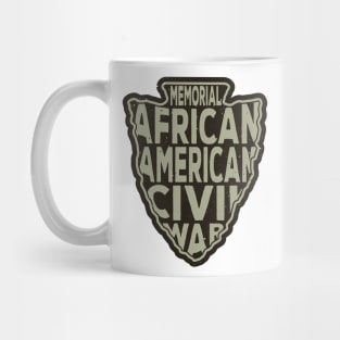 African American Civil War Memorial name arrowhead Mug